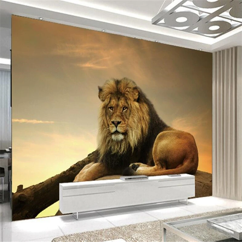 Wellyu papel де parede para quarto пользовательские обои 3D Лев креативная личность фон