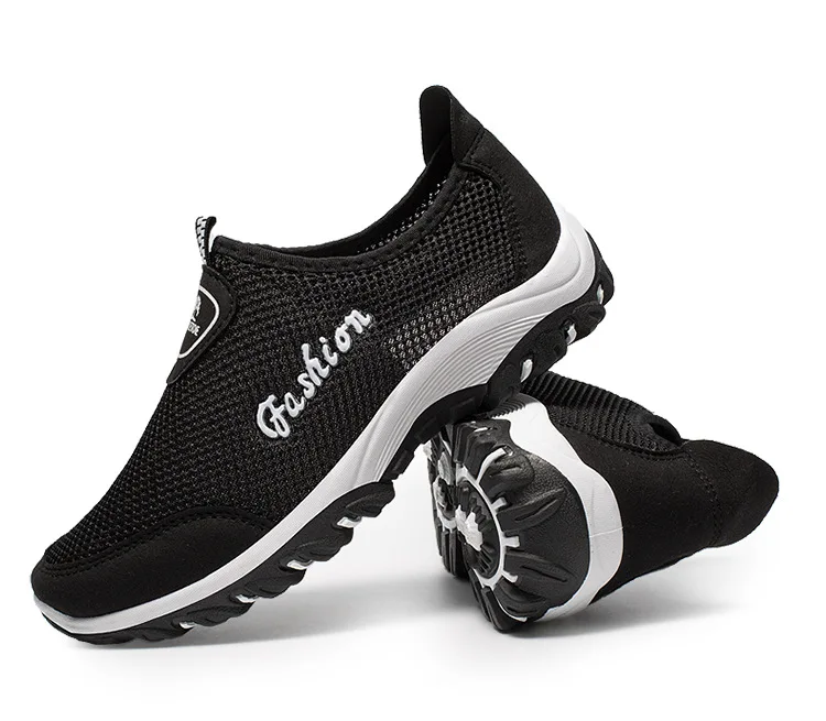 TOSJC вулканизированной Летняя обувь унисекс дышащая сетка мужские туфли