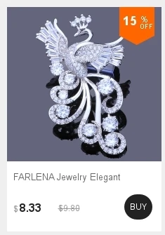 FARLENA ювелирные изделия Посеребренная Теннисная ракетка в форме броши инкрустация с микро кубическим цирконием модные хрустальные Броши Булавки