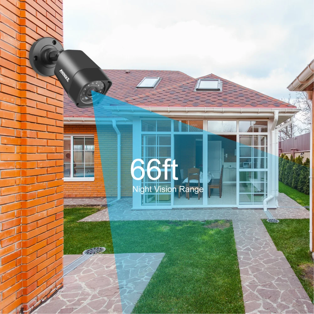 ANNKE 4 в 1 TVI CCTV Комплект DVR 8 ШТ. 1.0 MP 720 P Аутдор Главная Видеонаблюдения Камеры