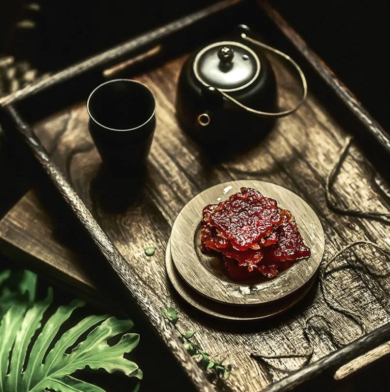 Европейский стиль блюдо для закусок из массива дерева простая кофейная кружка