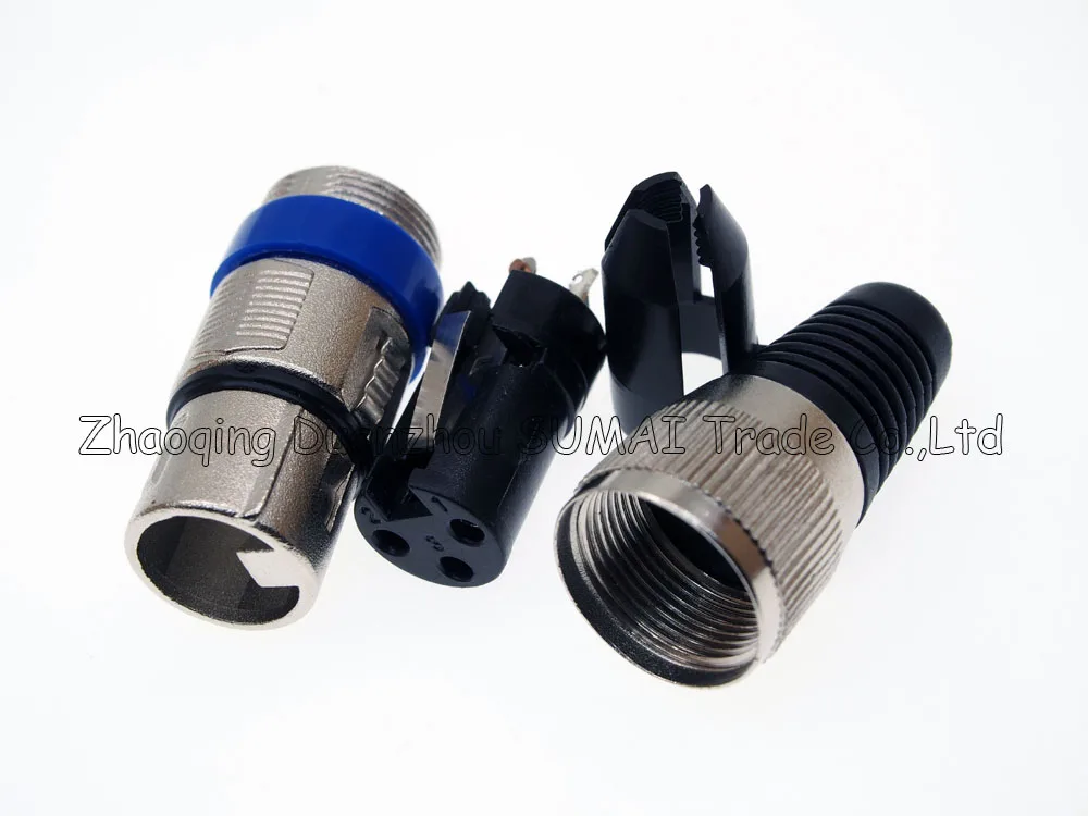 3 контактный аудио Разъем CANNON KTV XLR гнездовой разъем для микрофона J3P Серебристый с