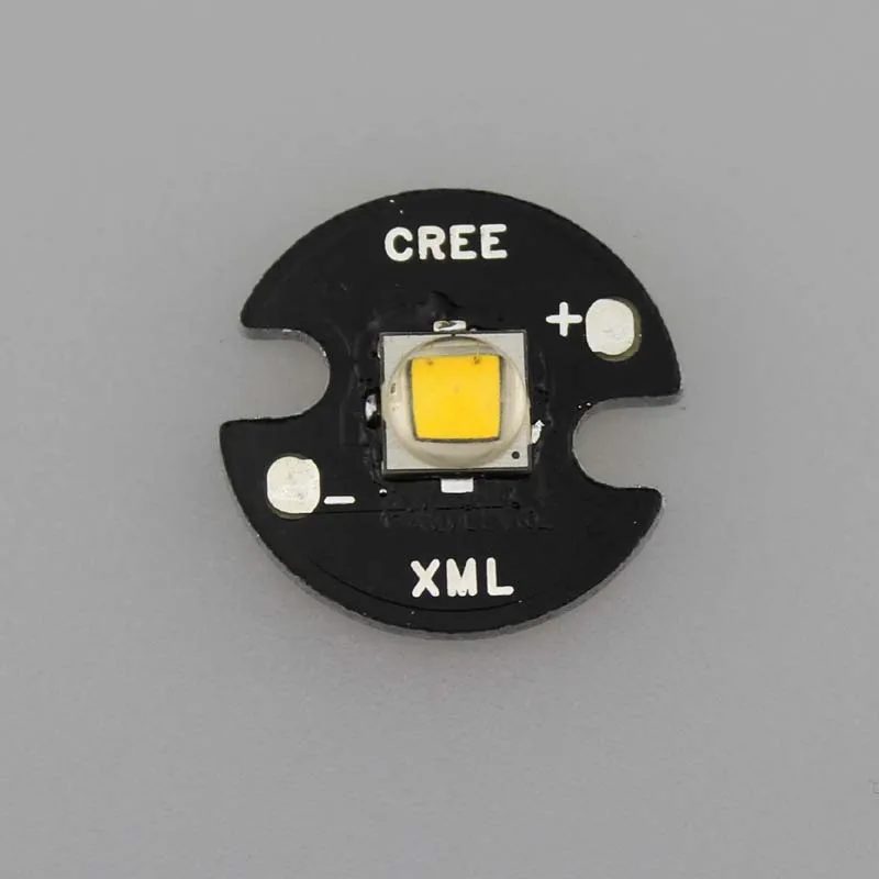 1xCREE XM L2 1052lm 3000K светодиодный излучатель с теплым белым светом и алюминиевой