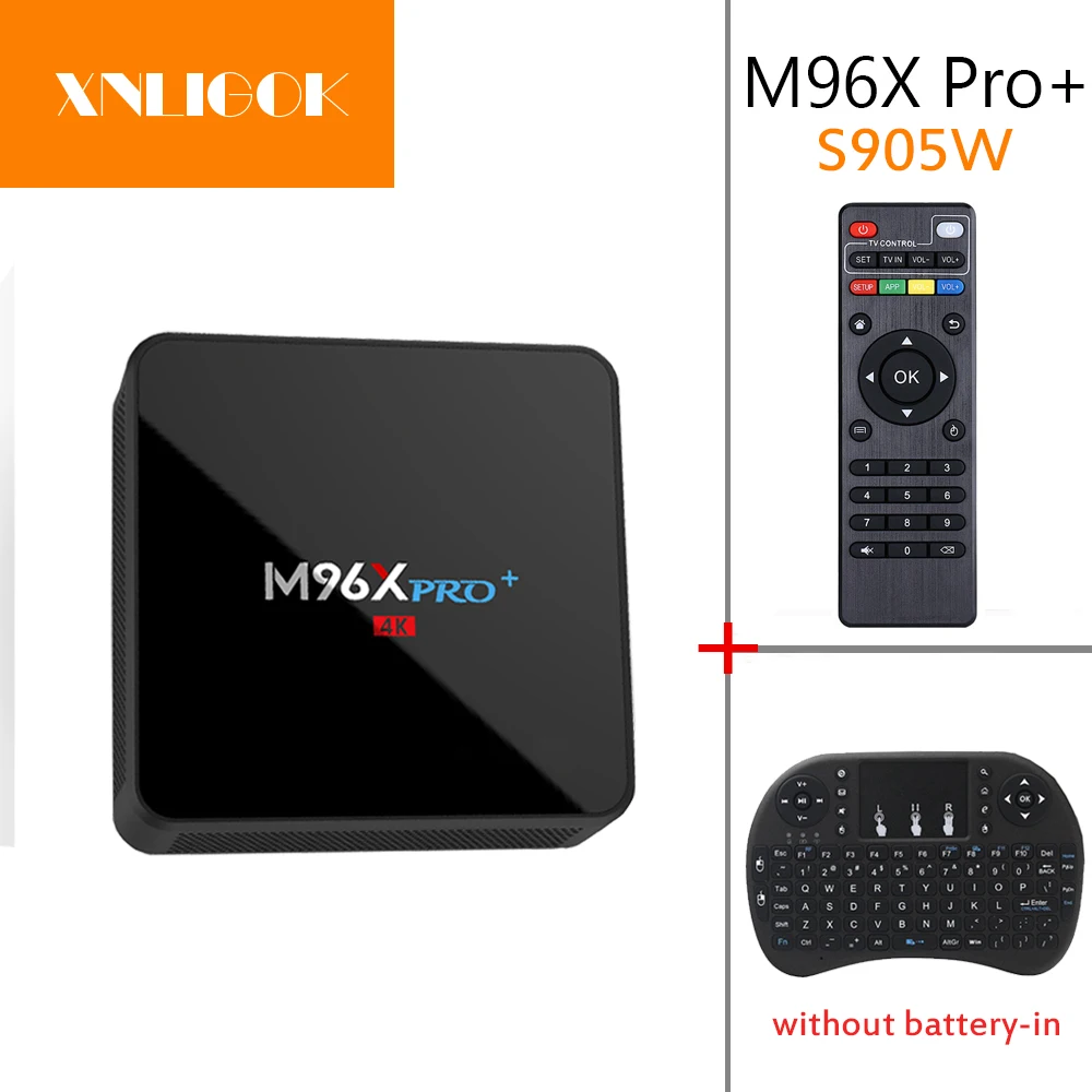 M96X PRO 4K Android 7 1 S905W четырехъядерный 2 4G 5G WiFi Гб 16 KD 17 3 BT4.0 Медиаплеер Smart TV