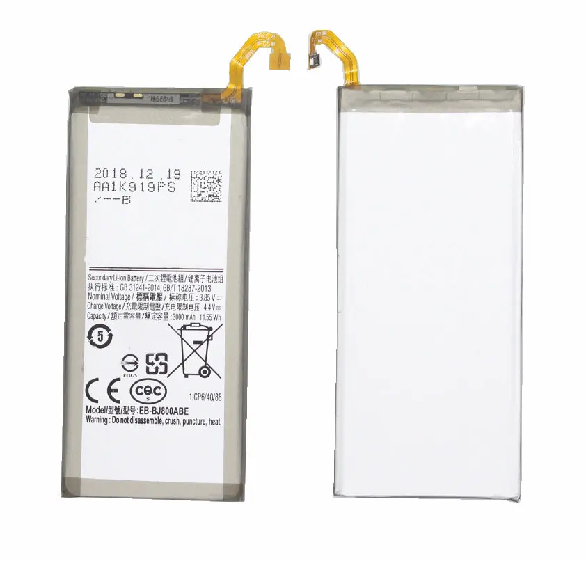 Ciszean 1x3000 мАч запасная батарея EB-BJ800ABE для Samsung Galaxy A6 (2018) SM-A600 A600F J6 J600F | Мобильные