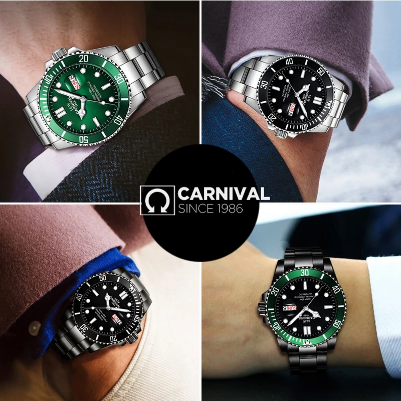 Мужские механические часы с сапфировым стеклом из нержавеющей стали|watch brand|watch