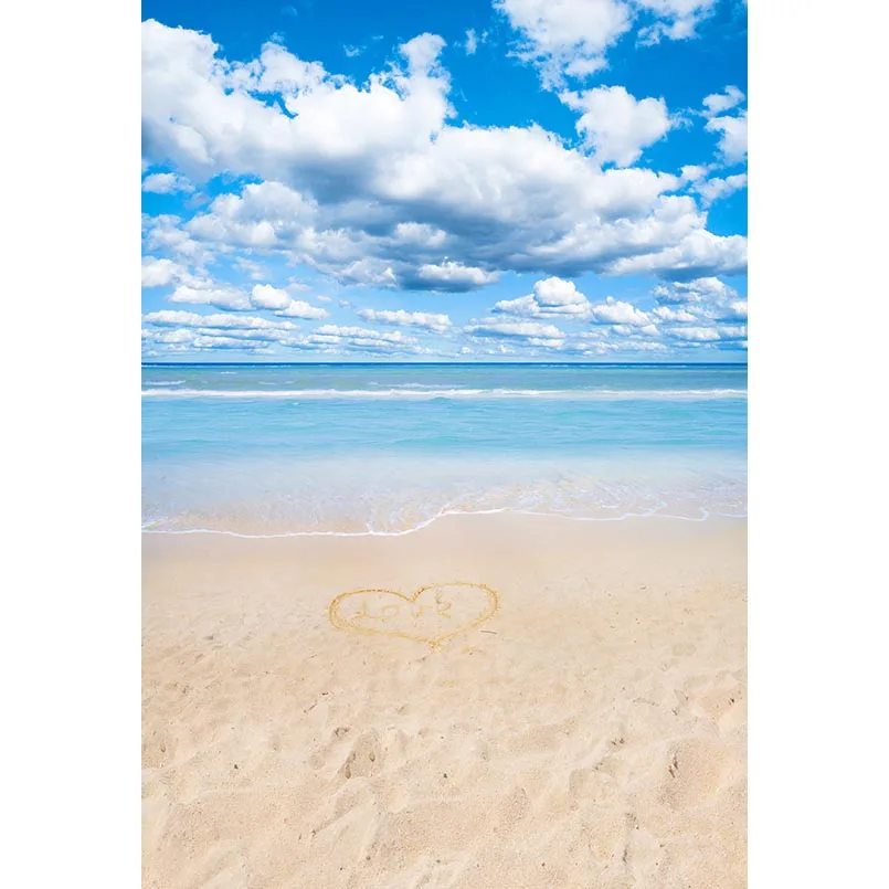 Виниловый фон для фотосъемки с цифровым принтом чистый изображением неба любовь