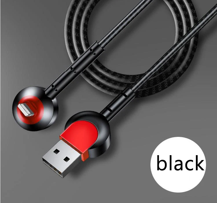 1 м usb type C 90 градусов быстрая зарядка usb c кабель Micro usb type-c кабель для передачи данных с кронштейном для samsung Xiaomi huawei - Цвет: Black and red
