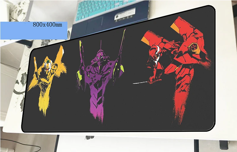 Evangelion Коврик для мыши 800x400x3 мм подарок для мальчика игровой коврик для мыши геймер Коврик для запястья компьютерный стол padmouse клавиатура большие игровые коврики