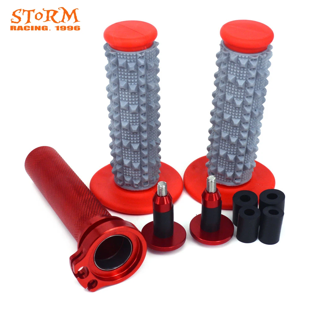 

Motorbike CNC 22MM Throttle Turn Twister Tube Handlebar Ends Cap Plugs Grips For Honda CRF250R CRF250X CRF450R CRF450RX CRF450X