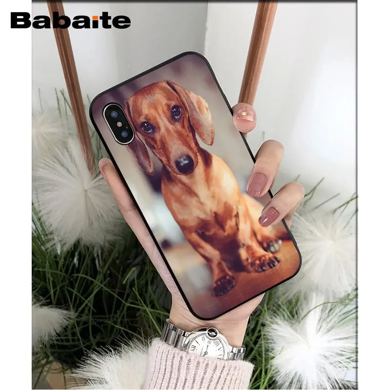 Babaite Такса Собаки красивые аксессуары типа сделай сам для телефона чехол Apple iPhone 8