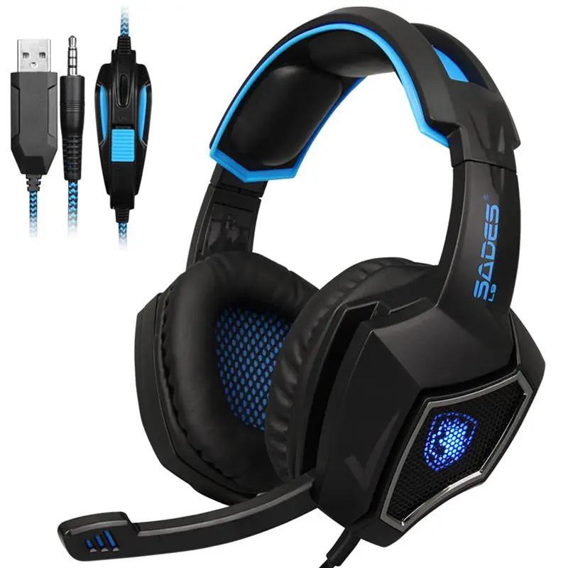 Топ предложения SADES L9 PS4 игровая гарнитура компьютерные наушники стерео с