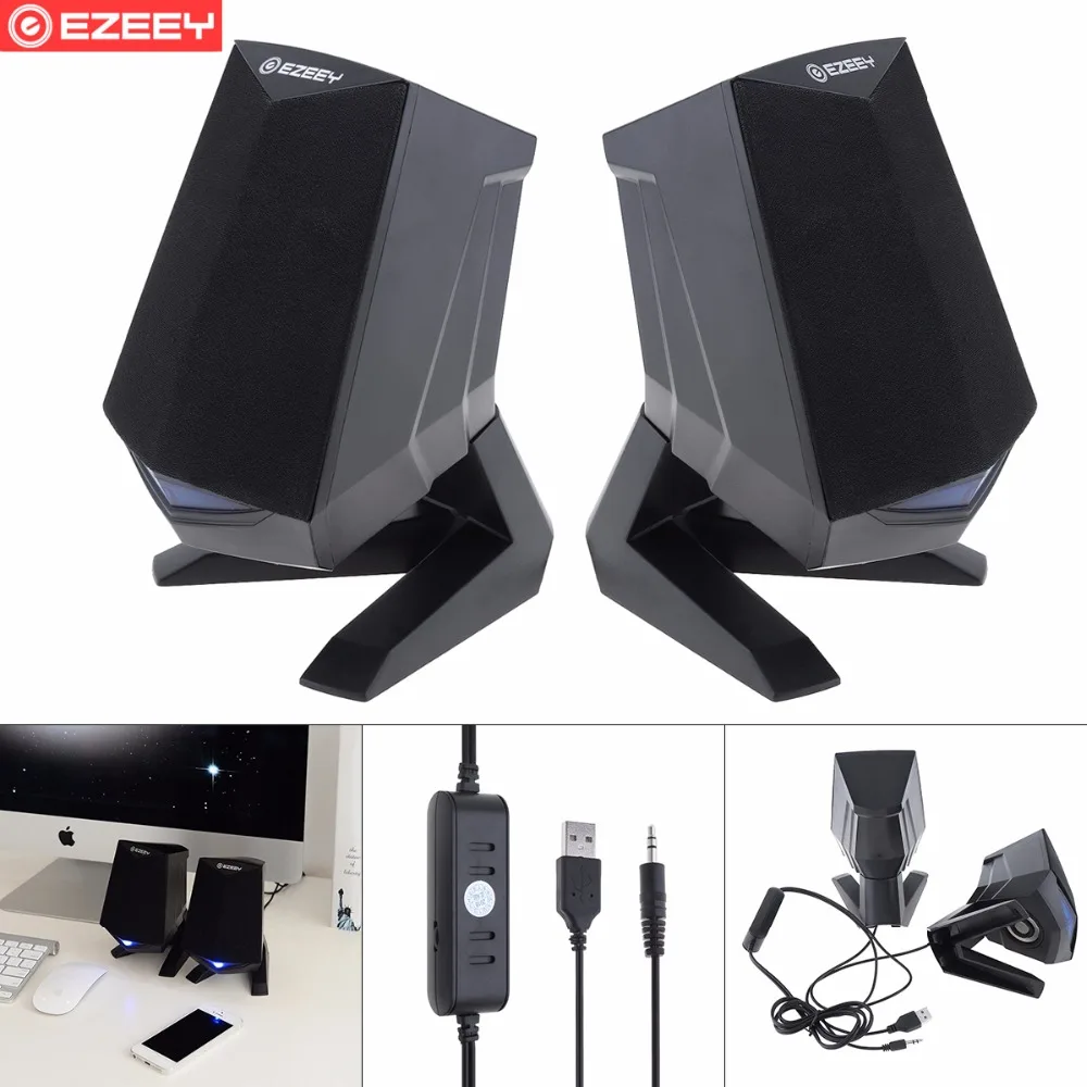 Портативный Полнодиапазонный 3D стерео сабвуфер колонка для ПК бас музыка DJ USB