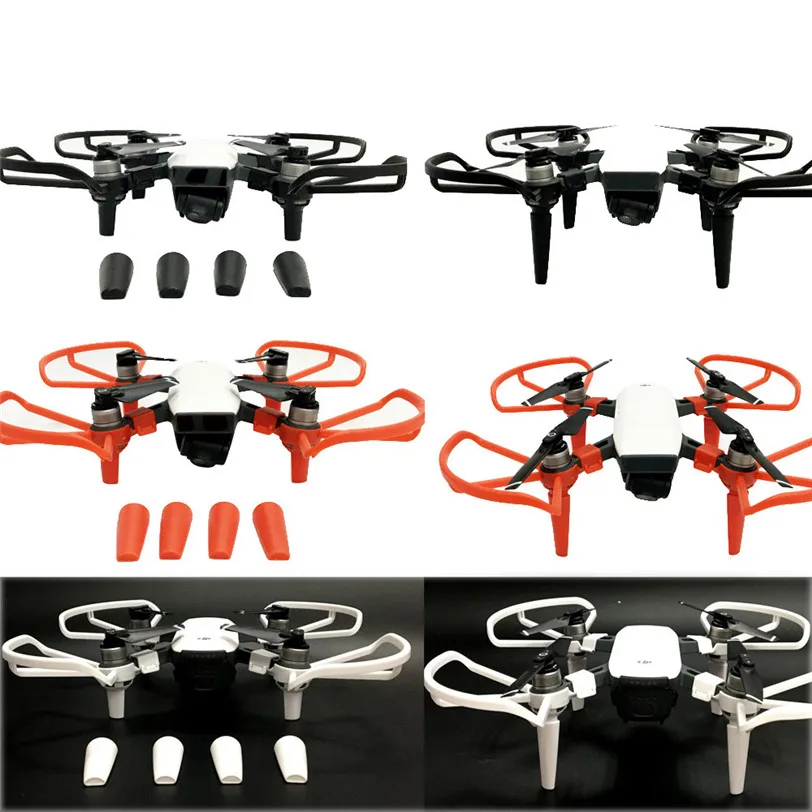 4Pcs Propeller Guards+4Pcs Landing Gear Legs Protection kit for DJI SPARK Drone accessories professional | Электроника