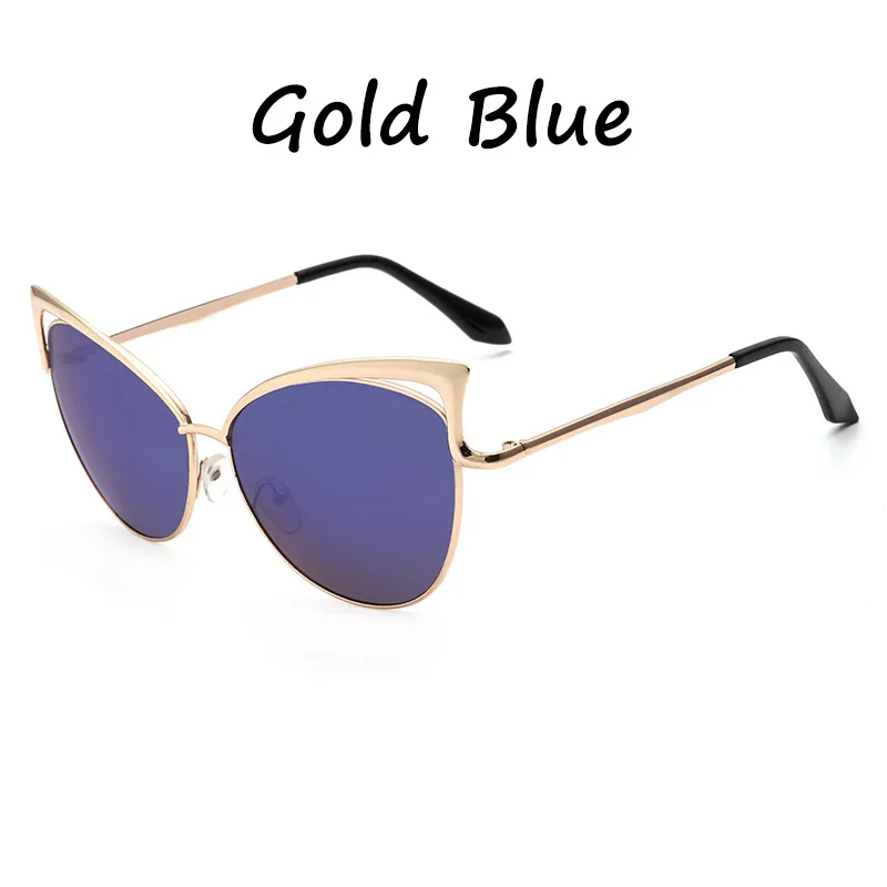 HJYBBSN винтажные кошачий глаз солнцезащитные очки женские Ray Bann роскошный бренд Desiner ретро градиент солнцезащитные очки металлическая оправа Oculos Gafas UV400