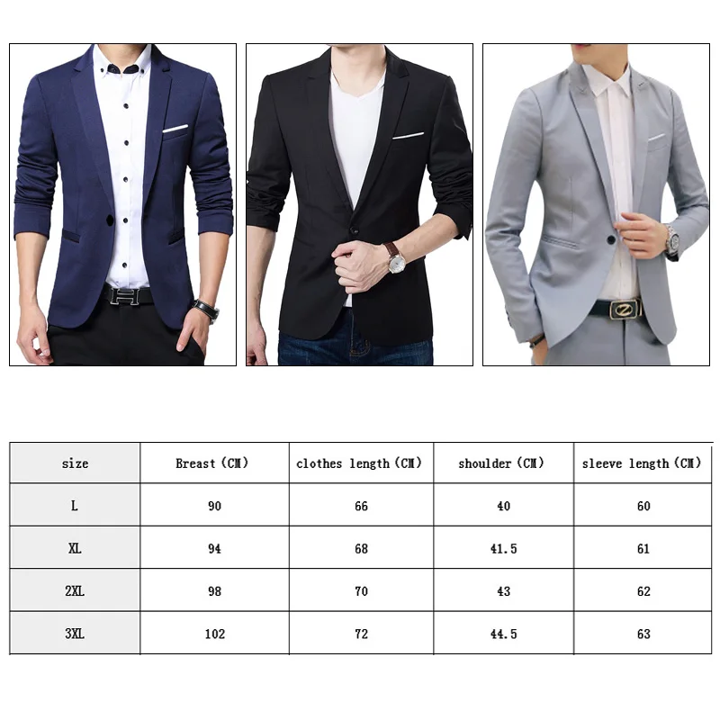 Мужская куртка, повседневная, L-3XL, деловой Блейзер, мужской, причудливый, чистый цвет, для встречи, Мужской Топ, удобный, весенний, для работы, Блейзер, masculino erkek