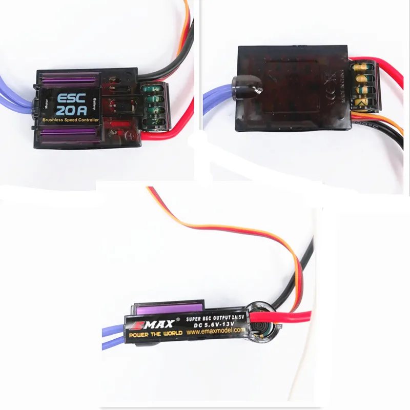 EMAX 20A 25A 30A бесщеточный ESC супер BEC выход 2А/5В RC скоростной двигатель самолет