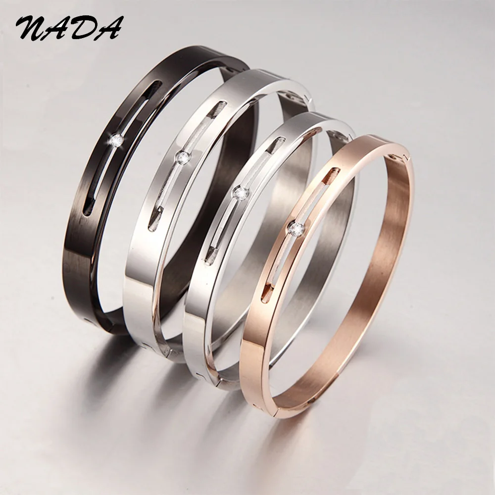 Модная обувь со стразами идеально сочетаются с нарядным Титан Сталь браслет для