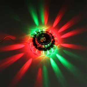 Портативный лазерный прожектор UFO, сценический свет s, 8 Вт, rgb, 48 светодиодов, Подсолнух, светильник для KTV, DJ, свадьба, Рождество, атмосферное освещение