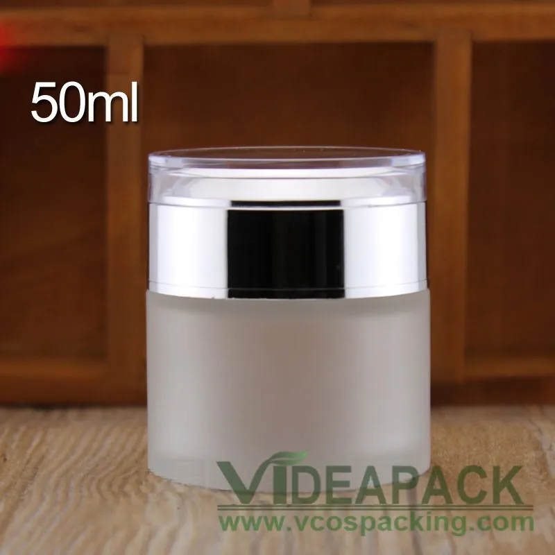 50 шт. 20 г 30 г 50 gcreams jar/бутылки матовое серебро пластиковая крышка 4,8*4,5 см размер упаковка бутылка