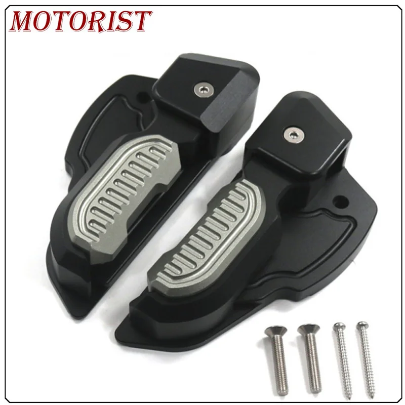 Titanium Для мотоциклиста Vespa Prima 125 150 SPRINT Primavera, Задние подножки, подставки для ног, удлиненные подножки, адаптер - Цвет: Titanium