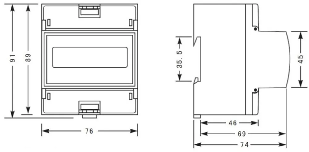 5(60) A 110V 230V 50HZ 60HZ однофазный din-рейка WIFI умный счетчик энергии кВтч Защита от перенапряжения тока RS485