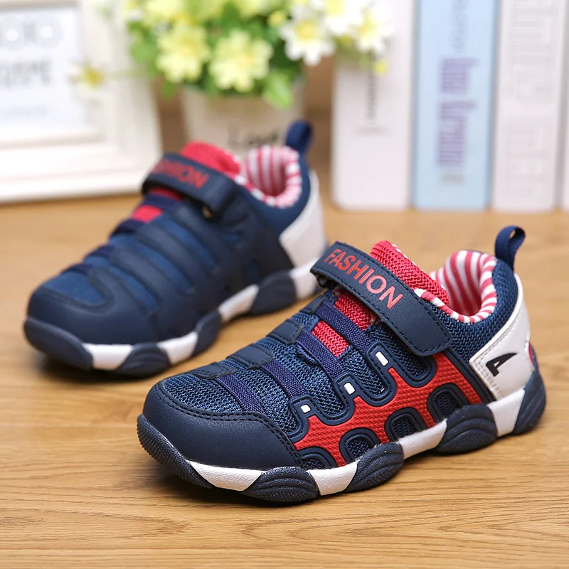 Детская обувь для маленьких мальчиков дышащие сетчатые кроссовки с нескользящей
