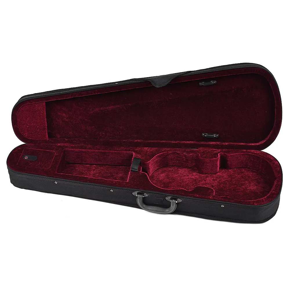 Professional 1/4 Violin Triangle Shape Case Box Hard &amp Super Light with Shoulder Straps Gray | Спорт и развлечения