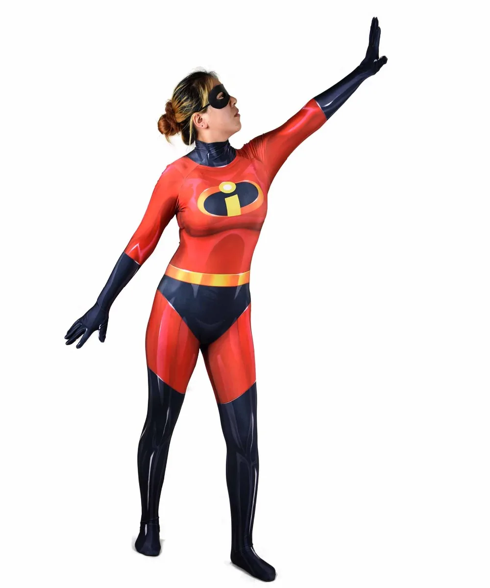 Костюм Супермена для косплея Elastigirl zentai костюм унисекс взрослых Хэллоуина