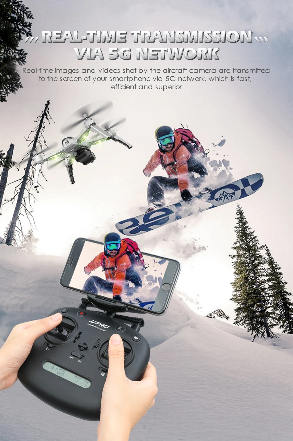 Профессиональный gps Дрон JJRC JJPRO X5 с 5G WiFi FPV 2K HD камерой бесщеточный Квадрокоптер следите за мной высота удержания вертолет