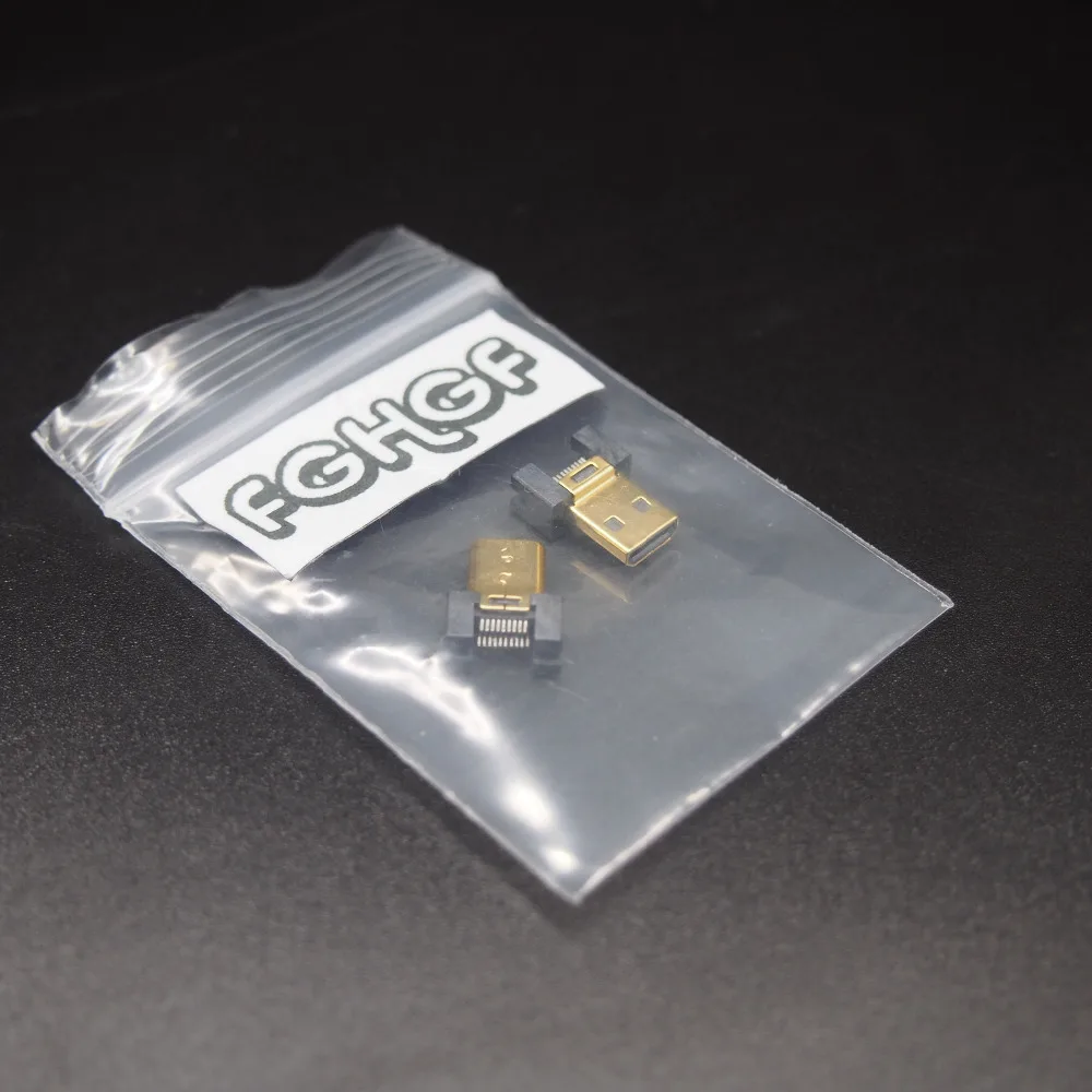 5 шт./лот Micro HDMI D Тип штекер Jack без печатной платы позолоченный