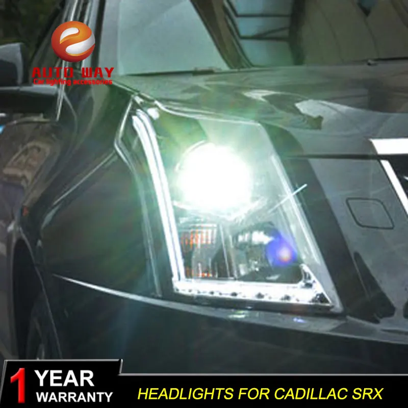 Автомобильный Стильный чехол на голову для Cadillac SRX 2010- светодиодный головной светильник s Cadillac SRX DRL Дневной ходовой светильник биксеноновый HID
