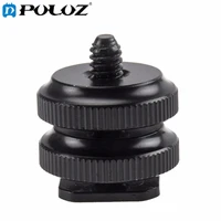 reinforced hot shoe aluminum alloy 14 screw adapter with double nut for gopro hero5 hero4 session hero 5 4 3