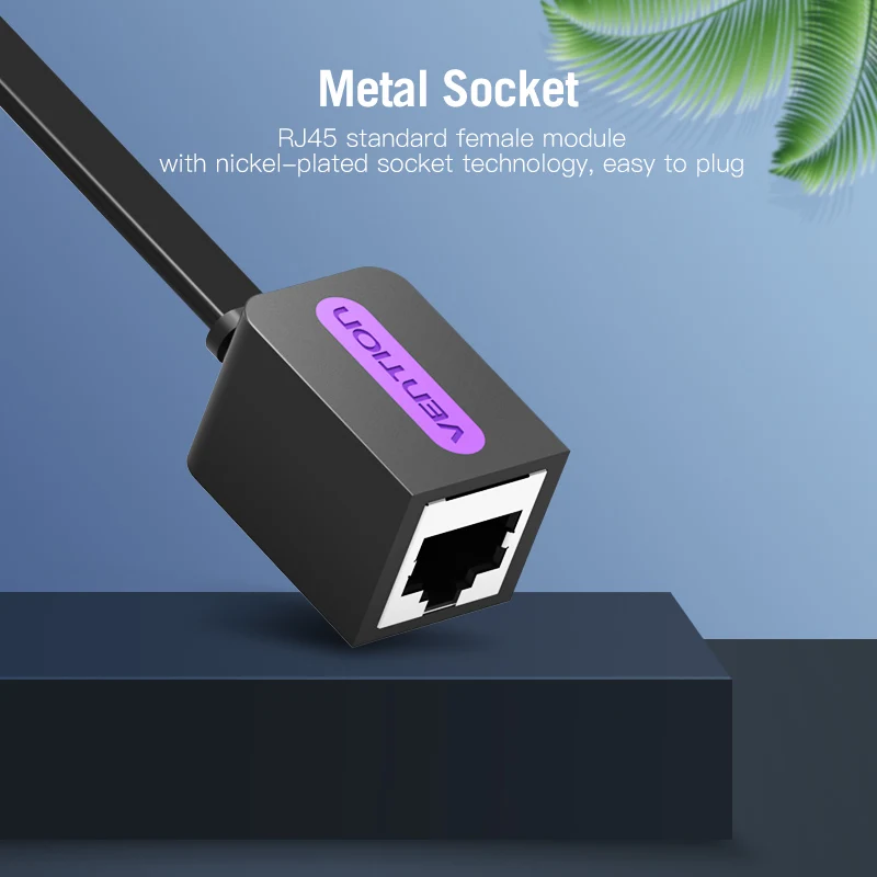 Vention Ethernet Удлинительный кабель Cat7 папа-мама RJ45 Сетевой удлинитель адаптер для