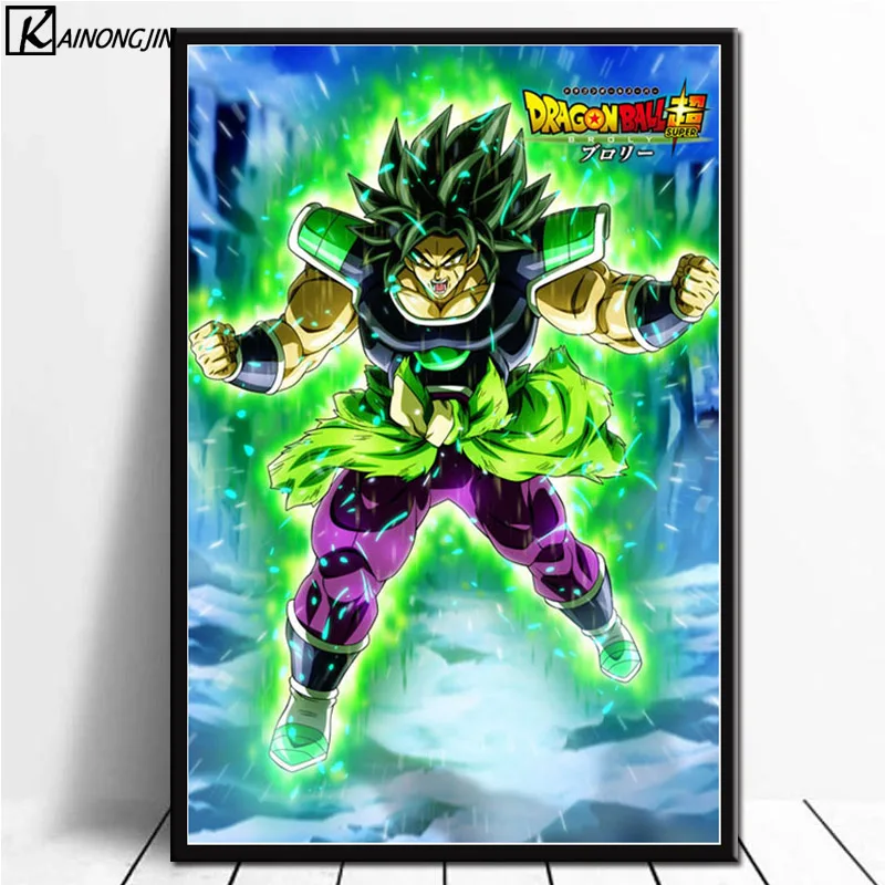 011 Плакаты и печати плакат драгонболл Гоку Супер Broly фильм книги по искусству холст картины стены картину для гостиная украшения - Цвет: 011