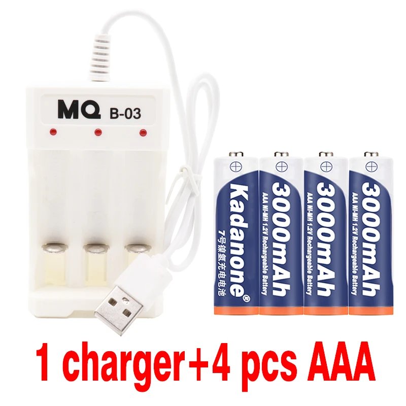 Батарея AAA 3000 mah 1 2 v Ni MH перезаряжаемая батарея для дистанционного управления