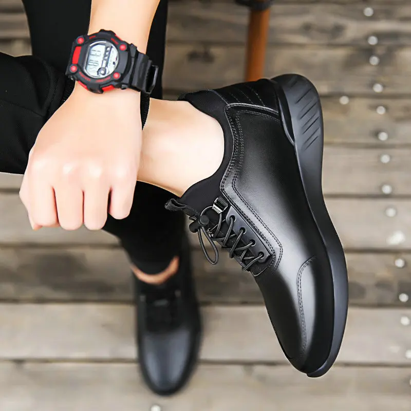 Luxury Brand Hot Sale Fashion Men Casual Lace Up Shoes Leather Walking Moccasins Flats sneaker shoes G41-01 | Обувь