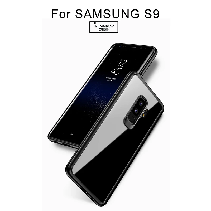Чехол IPAKY для Samsung Galaxy S9 мягкий чехол из ТПУ и поликарбоната прозрачная задняя