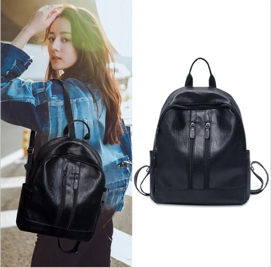 Женский рюкзак Feminina Mochila Escolar кожаный Mochilas Menina Realer рюкзаки в Корейском стиле