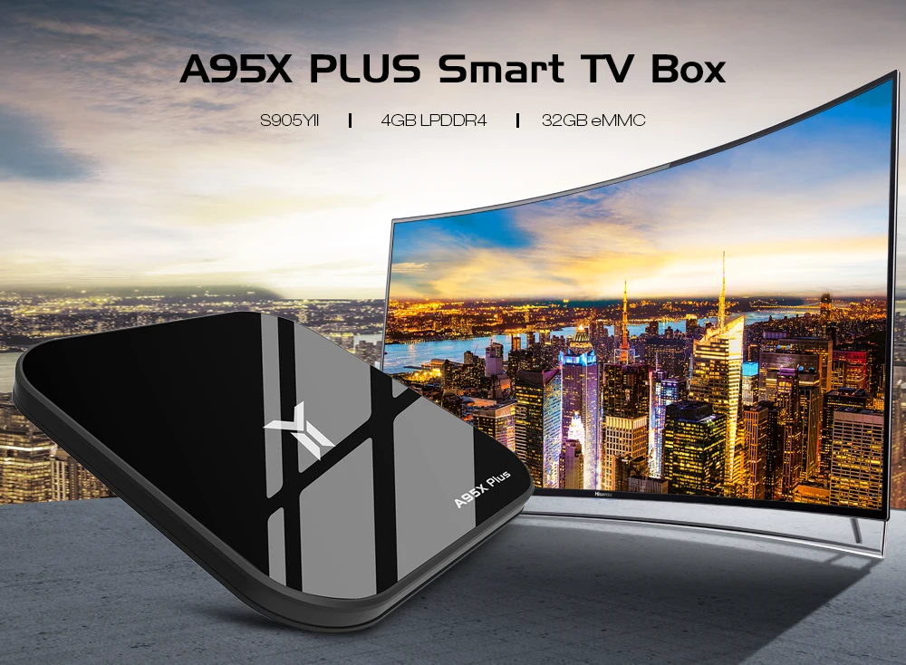 AMOBSAT A95X Plus Android 8,1 Смарт ТВ приставка 4 ГБ 32 ГБ ТВ приставка+ 1 год Neo pro французская IP ТВ подписка 4K медиаплеер IP ТВ приставка