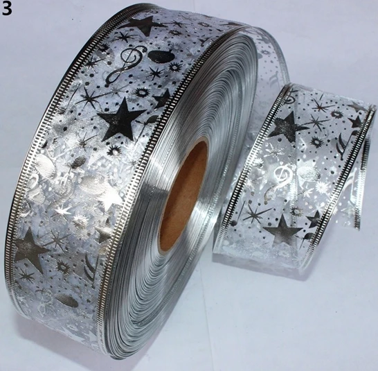 Lace Star Coloured Ribbon Christmas Tree decorations For ornaments Gift Ornaments | Дом и сад