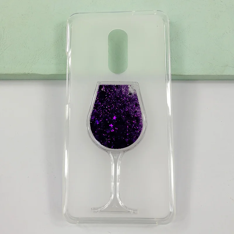 Защитный чехол Quicksand Стразы с рисунком красного вина для TP-Link Neffos X1 Max 5 дюймов