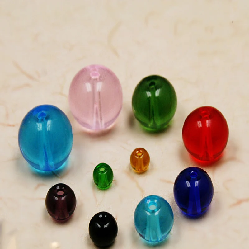 NiceBeads 4 мм/6 мм/8 мм/10 мм стеклянные бусины россыпью разделитель хрустальные