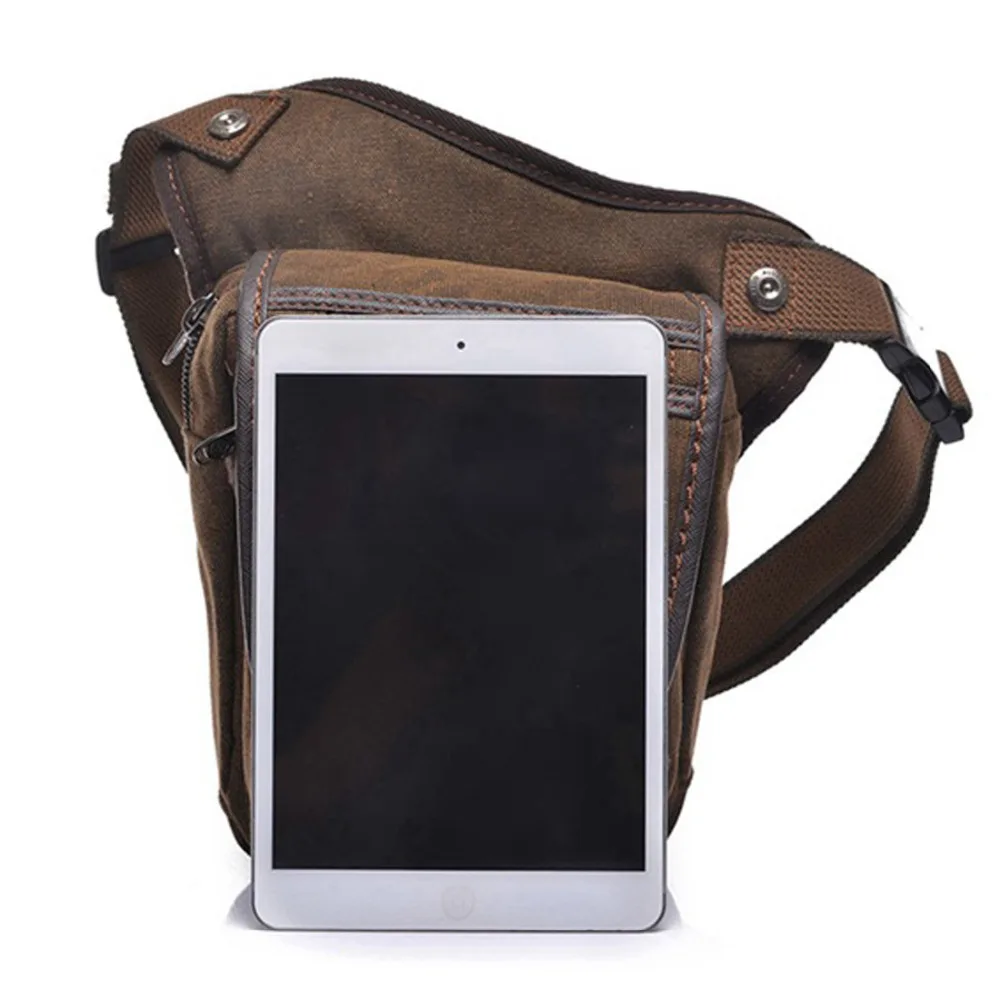 Norbinus Ретро холщовая мотоциклетная сумка на талию поясная плечо пояс для хип хоп