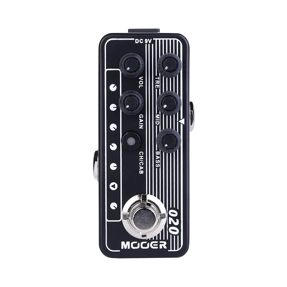 MOOER 020 BLUENO гитарная педаль содержит 2 канала двухканальный преампер независимый 3