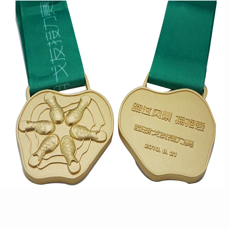 

Chinese manufacturers custom marathon medal gold running medal
