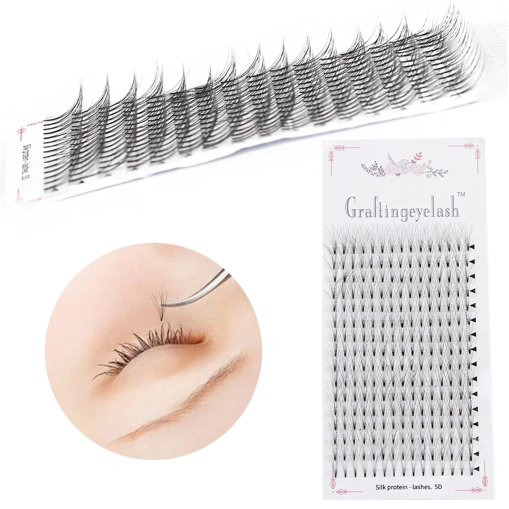 Полуперманентный предварительно изготовленный объем отдельных ресниц 0 07 C/D