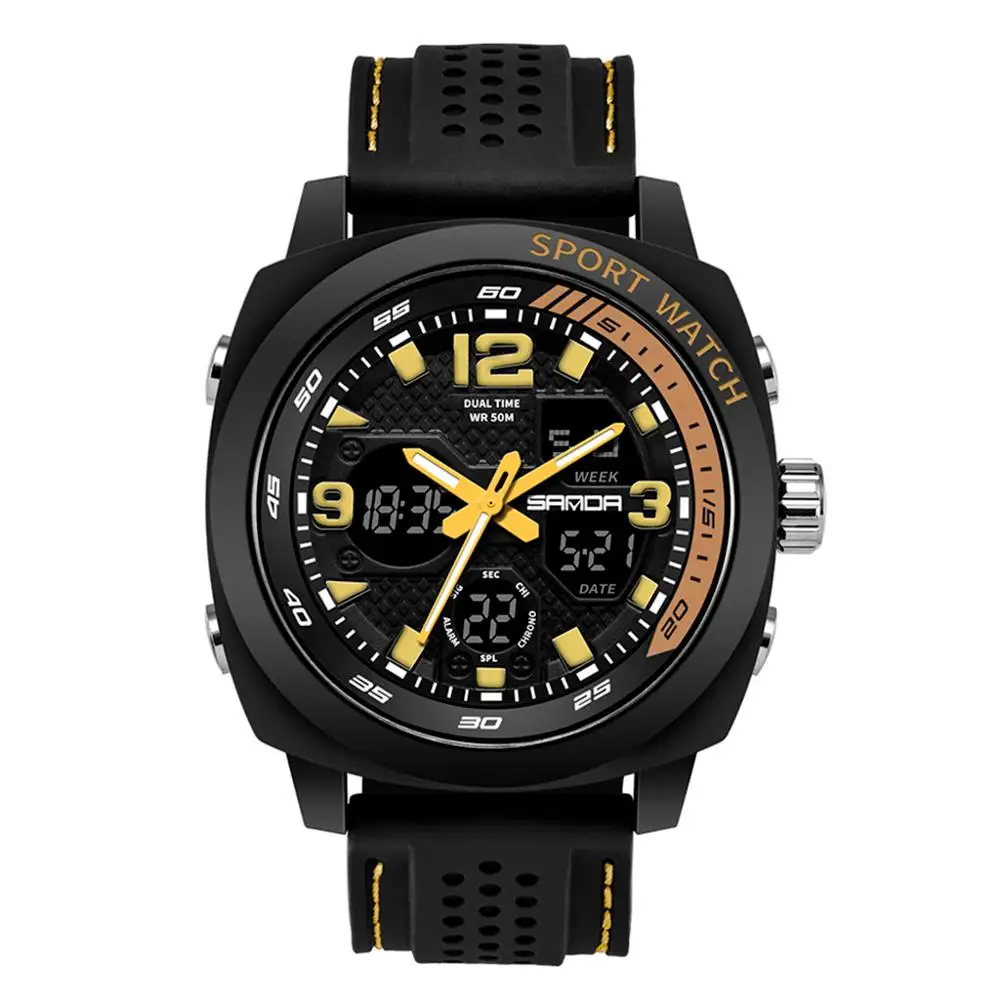 Gold Мужские модные часы, роскошный бренд, reloj, новые часы, Hour relogio, Saat, часы, мужские часы, женские, montre homme, relogio, цифровые# F - Цвет: Gold