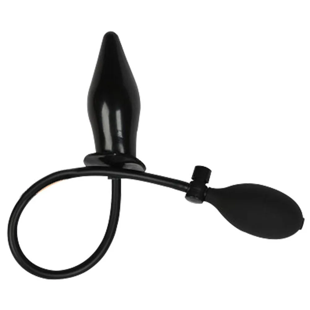 

1PCS Black Silicone Inflatable Air Bag Backyard Massager Passionate Party Favor