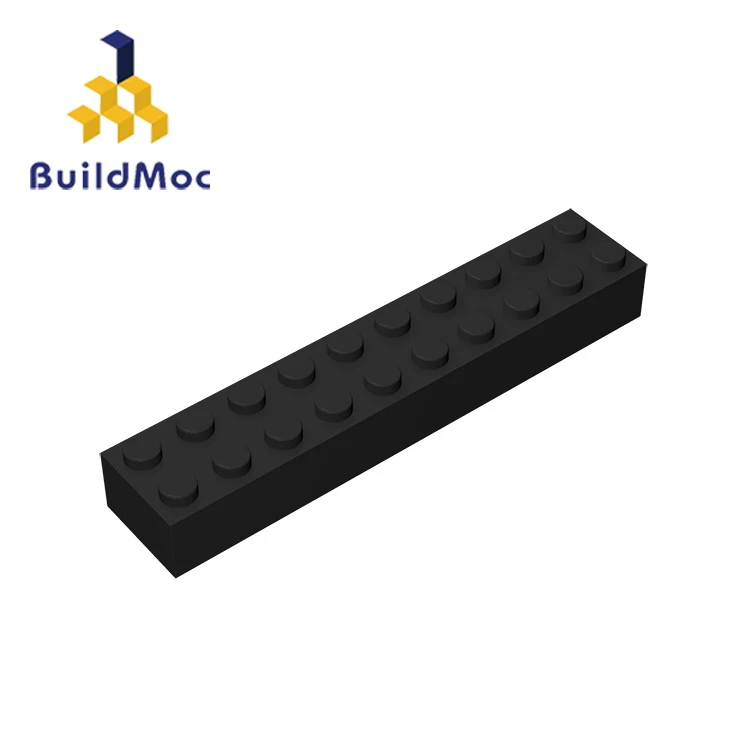 BuildMOC 92538 3006 Кирпич 2x10 для строительных блоков Запчасти DIY логотип образовательных